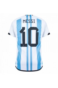 Fotbalové Dres Argentina Lionel Messi #10 Domácí Oblečení MS 2022 Krátký Rukáv